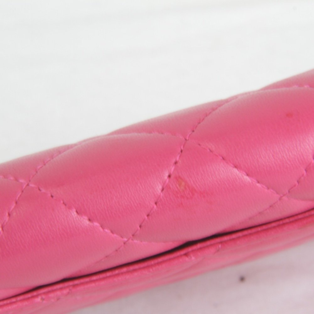CHANEL Authentic Pink Leather Wallet - Picture 8 of 16